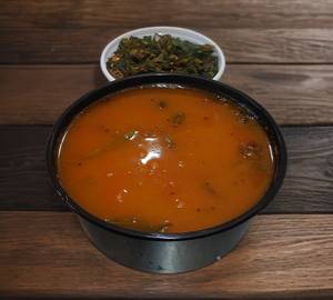 Rasam Rice + Bhendi Fry