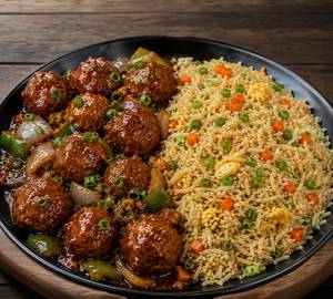 Manchurian With Fried Rice