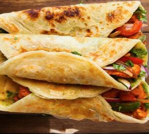Chicken Boti Kabab  Kathi Roll [Whole Wheat Non Oily]