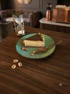 Pistaacho Cheese Cake Slice