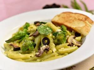 Pesto Cream Pasta Veg