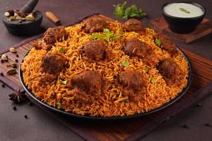 Hyderabadi Meat Ball King Biryani (Serves 2)