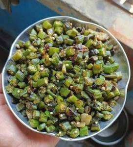 Dry Bhujiya aloo / Bhindi or any others