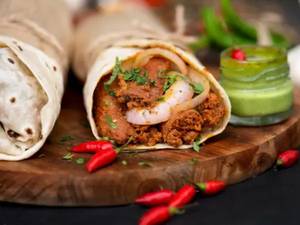 Mutton Seekh Roll (9" Serves 1)