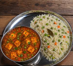 Pulao With Matar Paneer