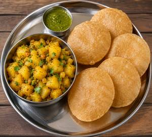 Bataka Suki Bhaji &Puri