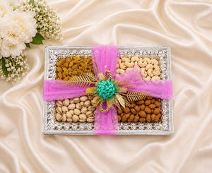 Dryfruit Tray Silver (small)