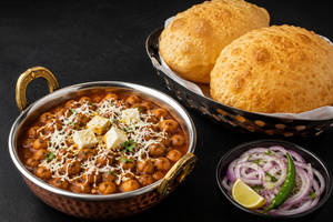 Greated Paneer On Chole [250 ml] With 2 Bhature