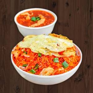 Chicken triple fried rice