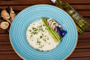 Fungi and Asparagus Rissoto