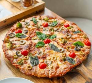 Green garden pizza