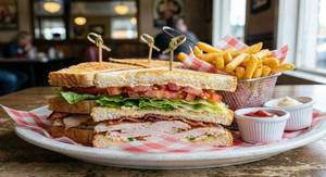 Club Sandwich With Fries