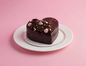 Chocolate Truffle Heart Cake Bento