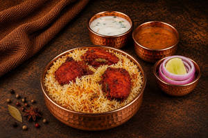 Hyderabadi Chicken Kabab Biryani