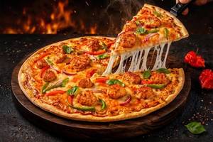 Spicy Chicken Tikka Thin Crust Pizza