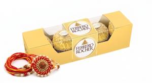Ferrero Rocher 4 pieces + Rakhi Combo