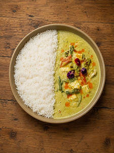 Bangkok Green Curry Bowl Cottage Cheese