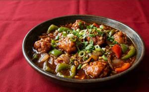 Fish In Schezwan Sauce Gravy