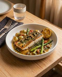 Sea Bass Meuniere