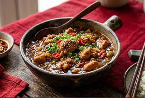 Chicken In Hot Garlic Sauce Gravy
