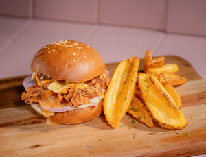Crispy Mushroom Burger