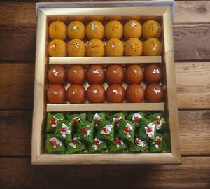 Motichoor Ladoo + Gulab Jamun + Pan Petha