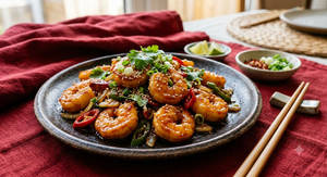 Honey Chilli Prawn Dry