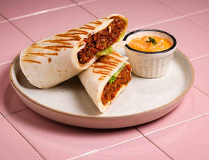 Soya Keema Wrap