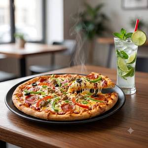 Queen Choice Pizza (8 Inch) + Virgin Mojito