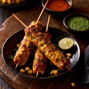 Corn Cheese Seekh Kebab