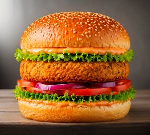 crispy veg burger