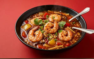 Prawn In Schezwan Sauce Gravy