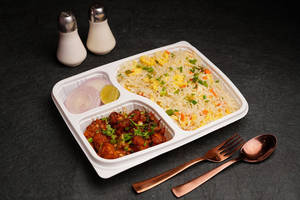 Egg Fried Rice+chilly Chicken