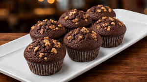 Chocolate Walnut Muffins (6 Pcs)