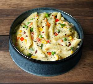 WhitesaucePasta+Coddrink