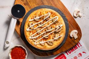 Mushroom Garlic Twist Pizza 7 Inch