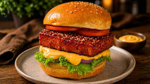 Korean Gochujang Paneer Burger
