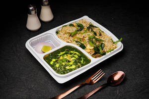 Jeera Fried Rice+palak Paneer