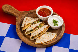 Onion Mushroom Quesadilla