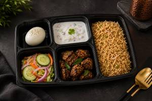 Brown Rice Egg Chicken Combo