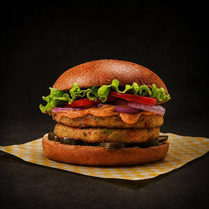 Loaded Double Patty Veg Burger