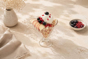 Royal Fruit Salad With Ice Cream