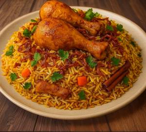 Vip Aloo Biryani With Chicken Chaap