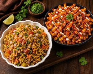 Veg Loaded Maggi + Schezwan Kurkure Chaat
