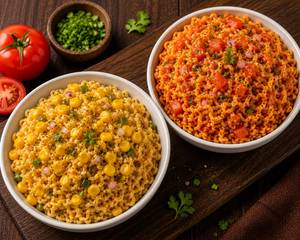 Sweet Corn Maggi + Tomato Maggi