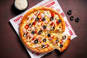 Mediterranean Garlic White Sauce Blast Pizza
