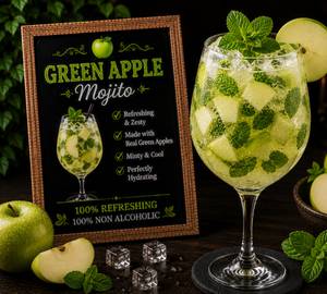 Green apple mojito