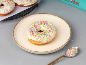 White Chocolate Rainbow Donut