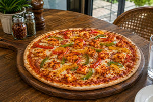 Spicy Paneer Paprika Pizza