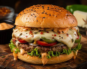 Cheesy Italian Burger